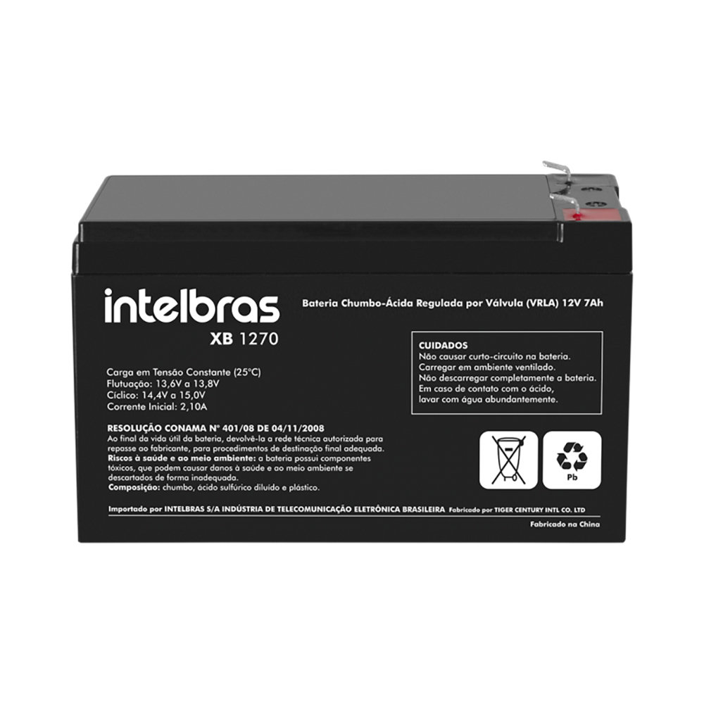 Bateria De Chumbo-ácido 12 V Intelbras XB 1270