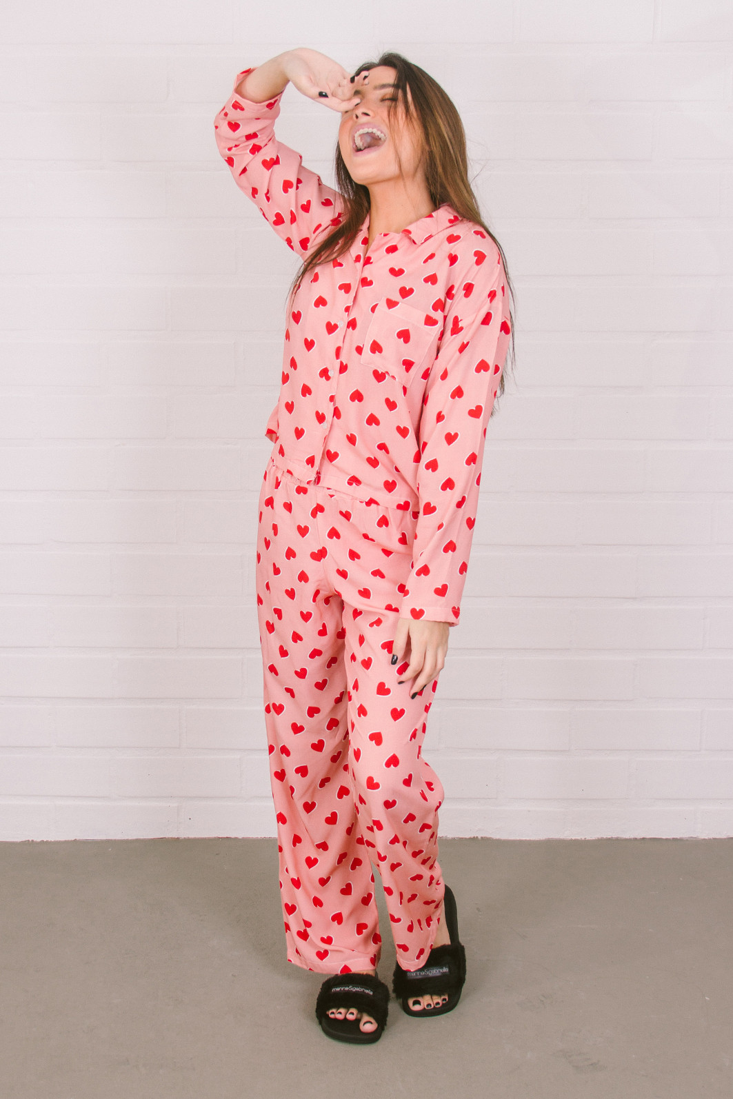 Pijama calça e manga longa Clearance